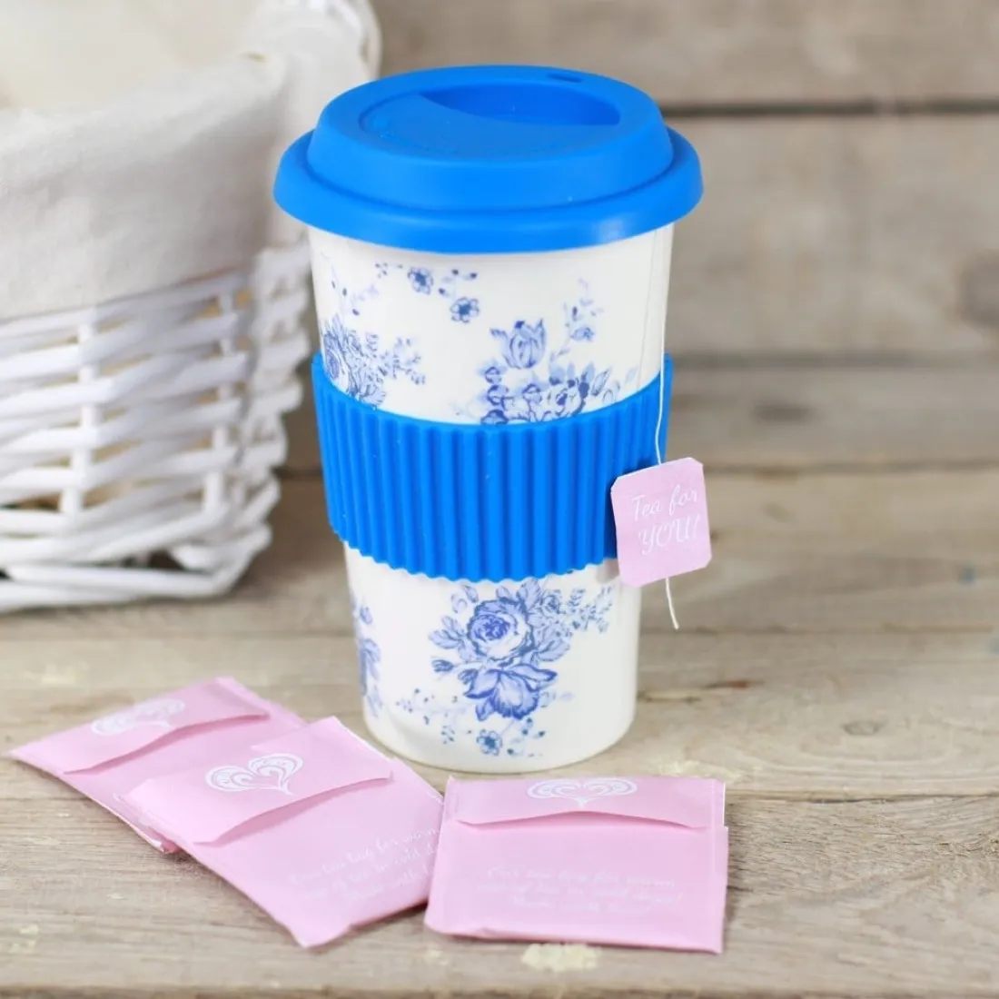 Porcelánový termohrnek Lea - 500 ml