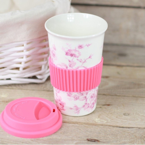 Porcelánový termohrnek Nathalia - 300 ml