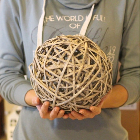 Proutěná dekorační koule 20 cm - větší