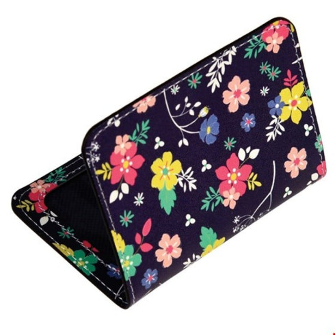Puzdro na doklady a platobné karty s kvetinami