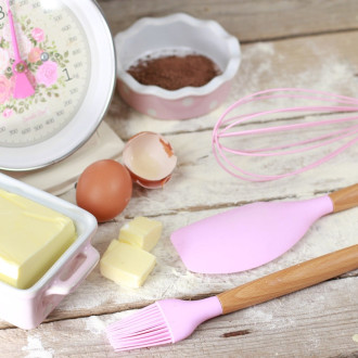 Silikónová maslovačka - 27 cm ružová, Isabelle Rose