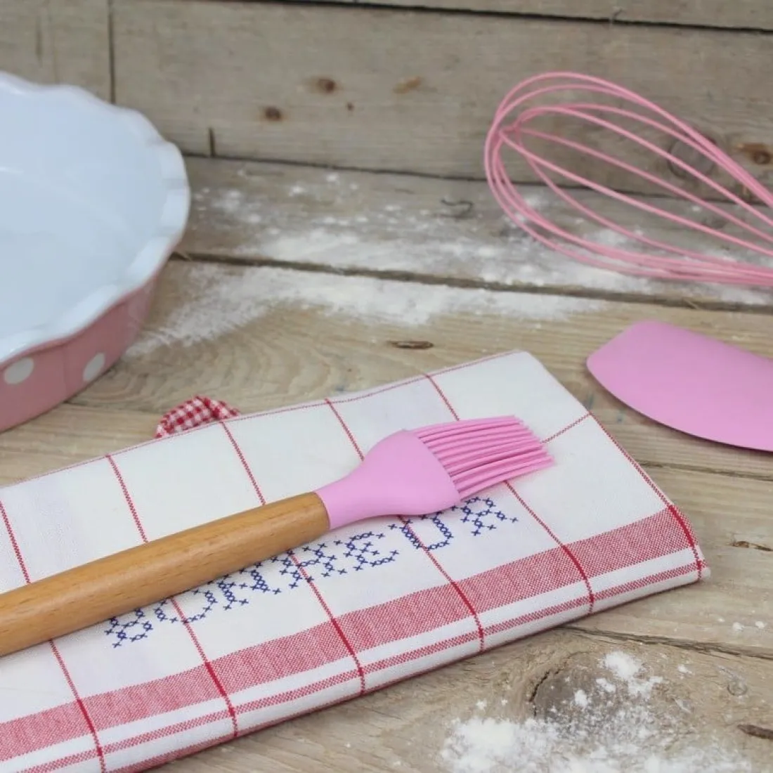 Silikónová maslovačka - 27 cm ružová, Isabelle Rose