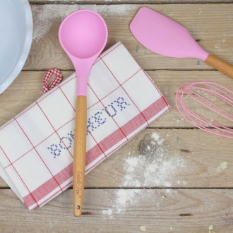 Silikónová naberačka - 31 cm ružová