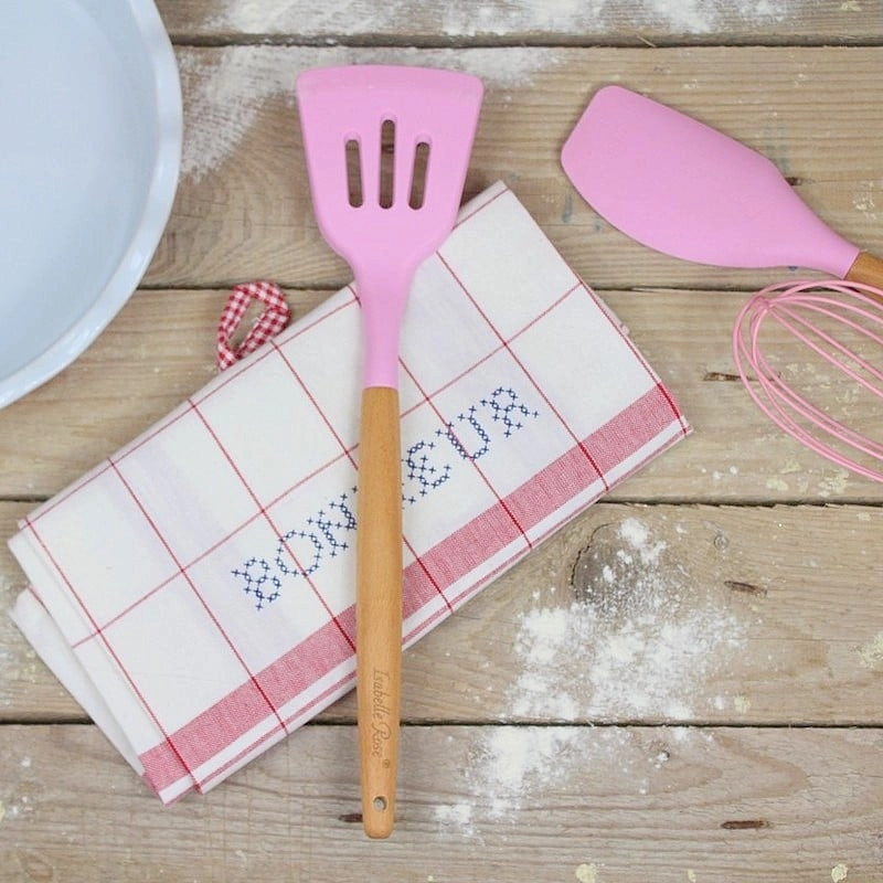 Silikonová obracečka 32 cm růžová, Isabelle Rose