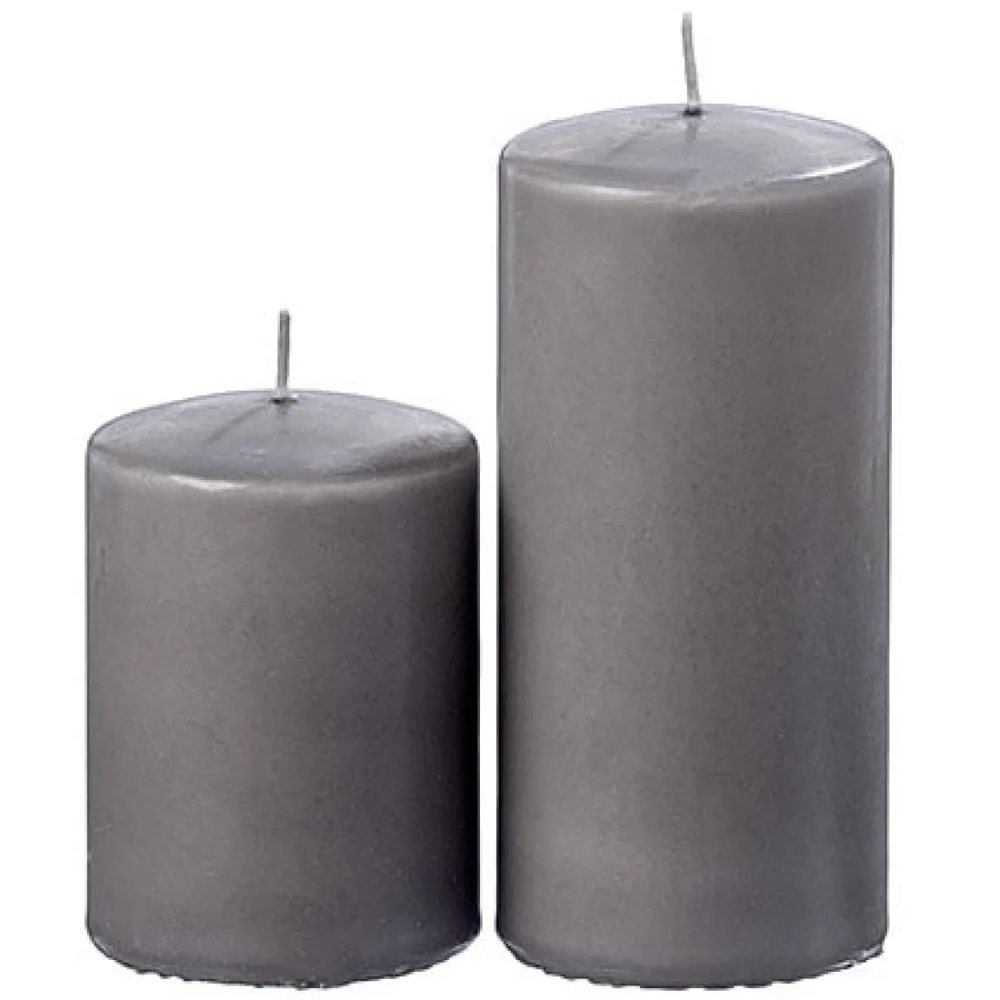 Sviečka Klasik tmavo šedá 10 cm - menšia