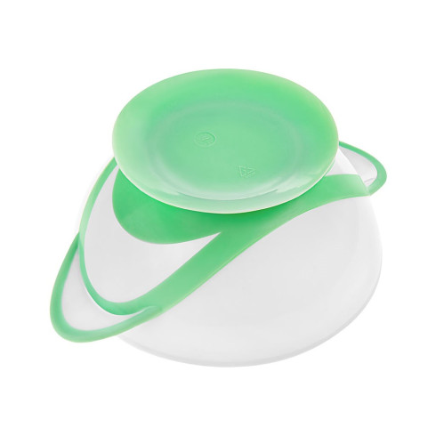 Sada miska s přísavkou a lžička - 300 ml, zelená