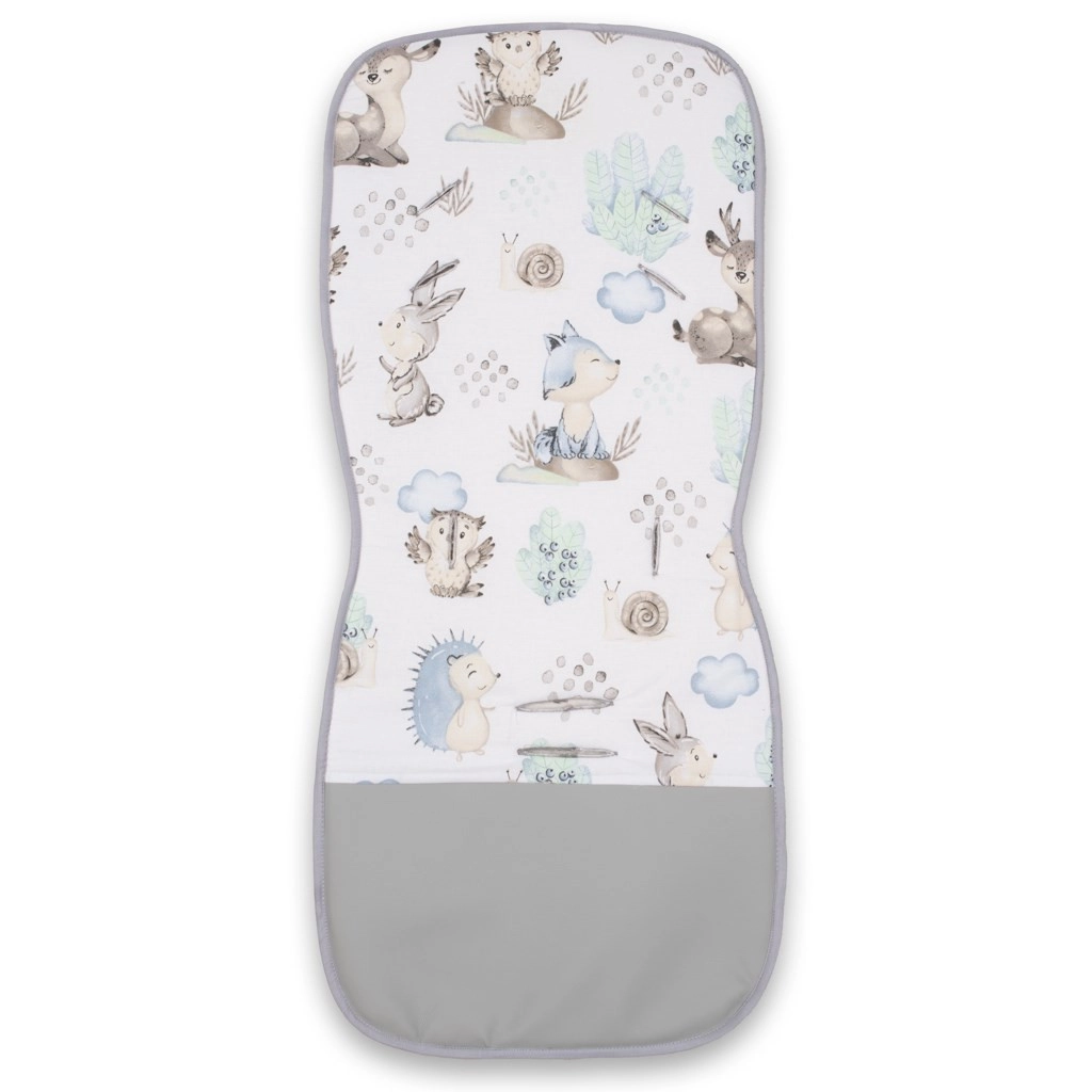 Oboustranná podložka do kočárku s motivem ježek, 78 cm