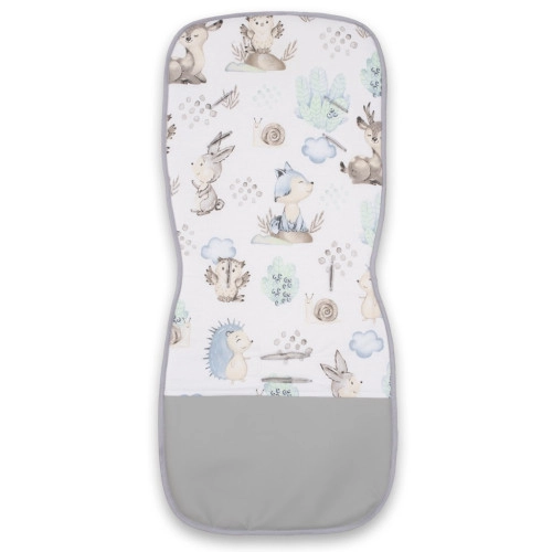 Oboustranná podložka do kočárku s motivem ježek, 78 cm