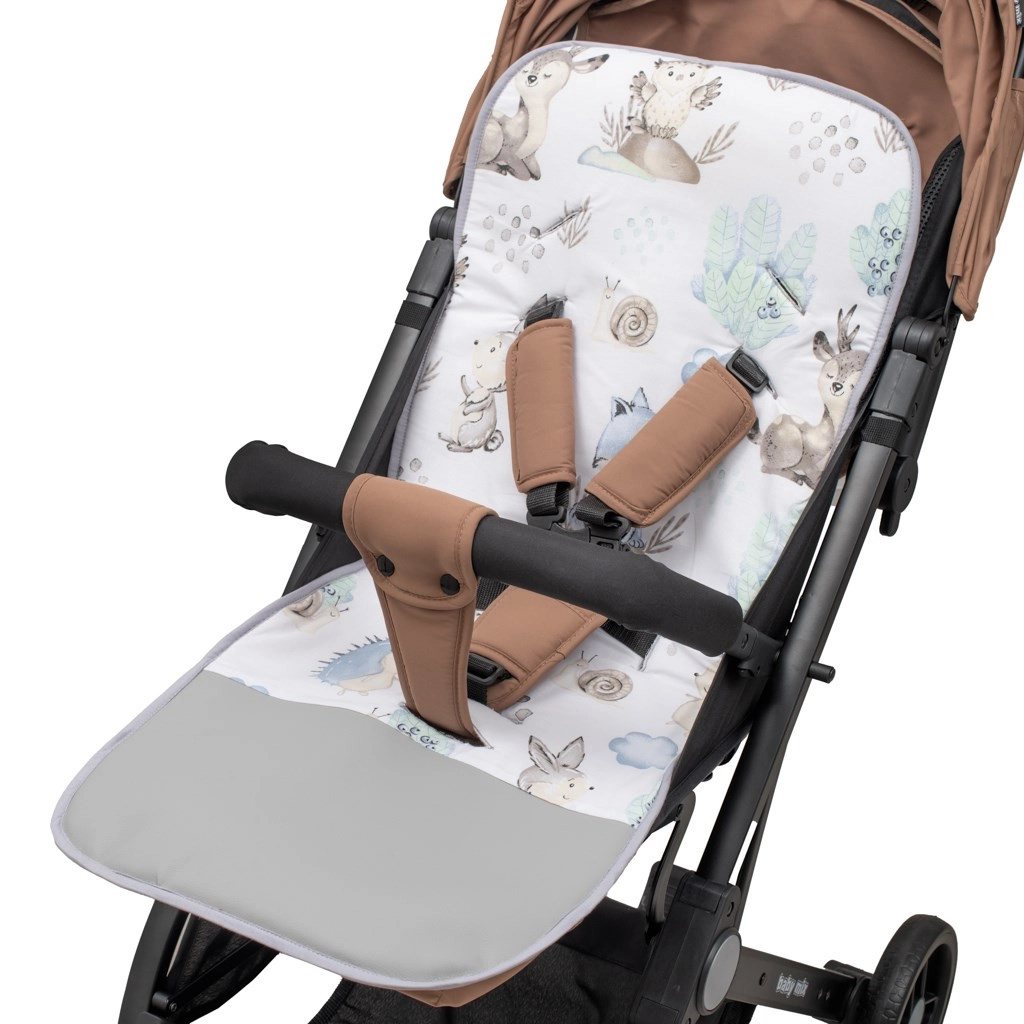 Oboustranná podložka do kočárku s motivem ježek, 78 cm