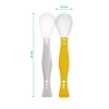 Dětská flexibilní lžička Baby Ono 2ks šedá, žlutá