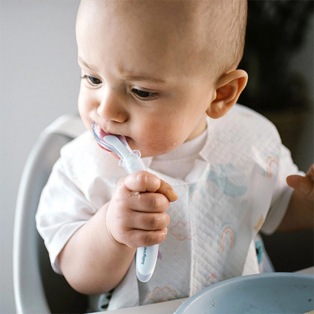 Dětská flexibilní lžička Baby ono - modrá