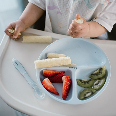 Dětská flexibilní lžička Baby ono - modrá