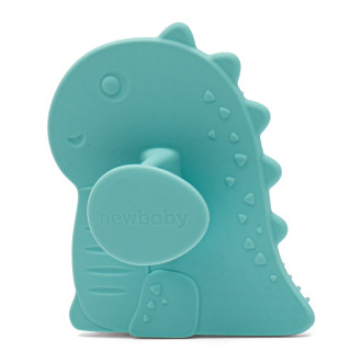 Detská silikónová kefka na kúpanie New Baby, modrá