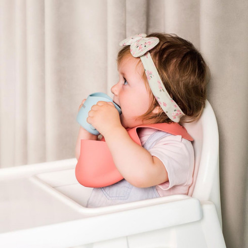 Ergonomický hrníček na učení Baby ono flow - modrý