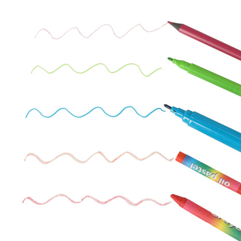 Detská výtvarná sada v kufríku 208 ks, modrá