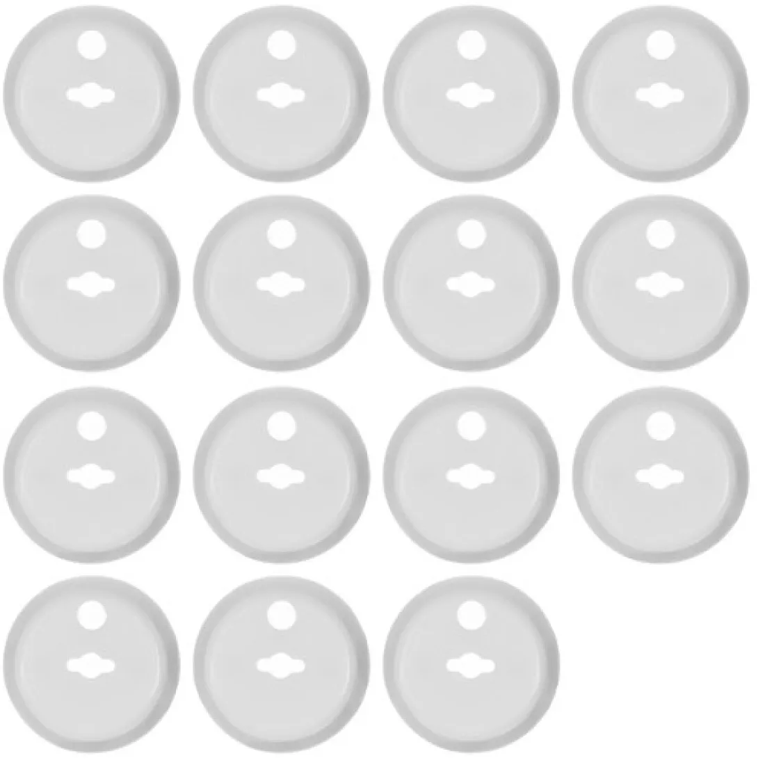 Bezpečnostní záslepky do zásuvek 15 ks + klíč - bílé