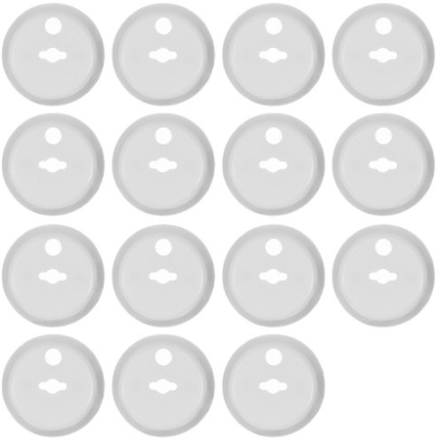 Bezpečnostní záslepky do zásuvek 15 ks + klíč - bílé