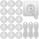 Bezpečnostní záslepky do zásuvek 15 ks + klíč - bílé