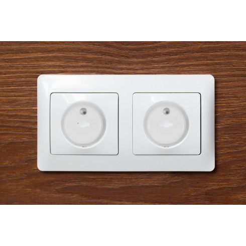 Bezpečnostní záslepky do zásuvek 15 ks + klíč - bílé