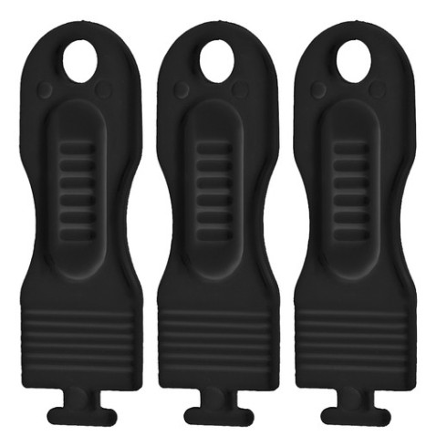 Bezpečnostné záslepky do zásuviek 15 ks + kľúč - čierne