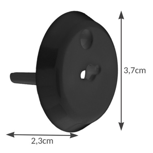 Bezpečnostné záslepky do zásuviek 15 ks + kľúč - čierne