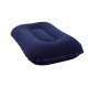 Cestovný nafukovací vankúš 42x26 cm - velúrový, modrý