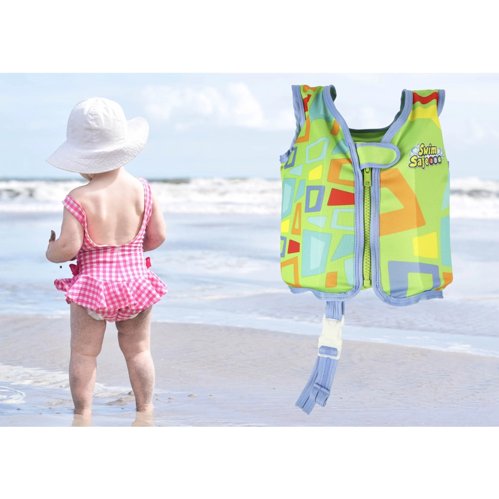 Detská plavecká vesta Aquastar pre deti od 1 do 3 rokov - zelená
