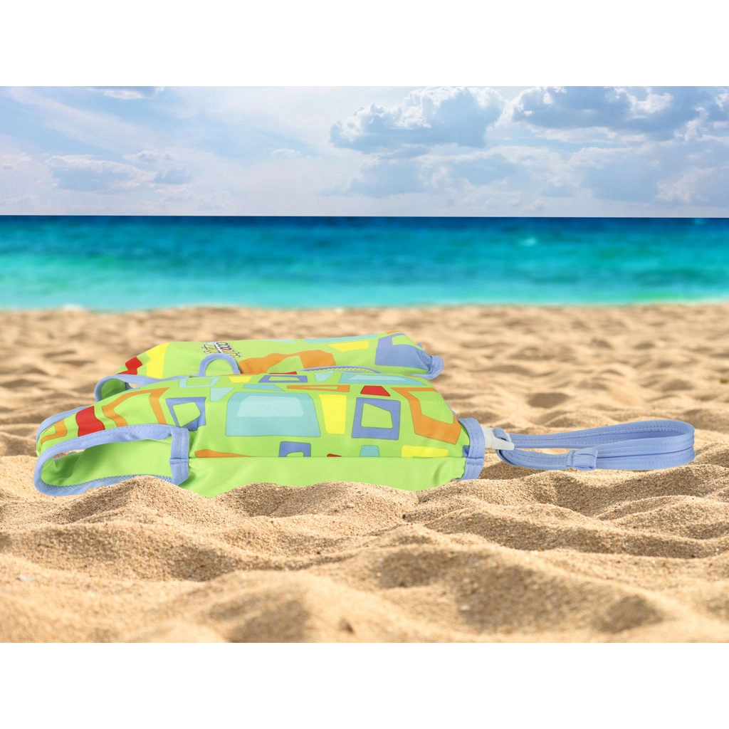 Detská plavecká vesta Aquastar pre deti od 1 do 3 rokov - zelená