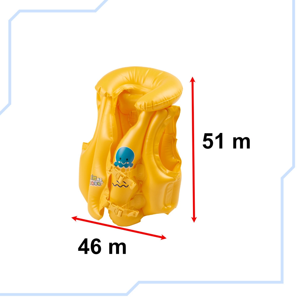 Nafukovacia plavecká vesta Bestway - pre deti od 3-6 rokov, žltá