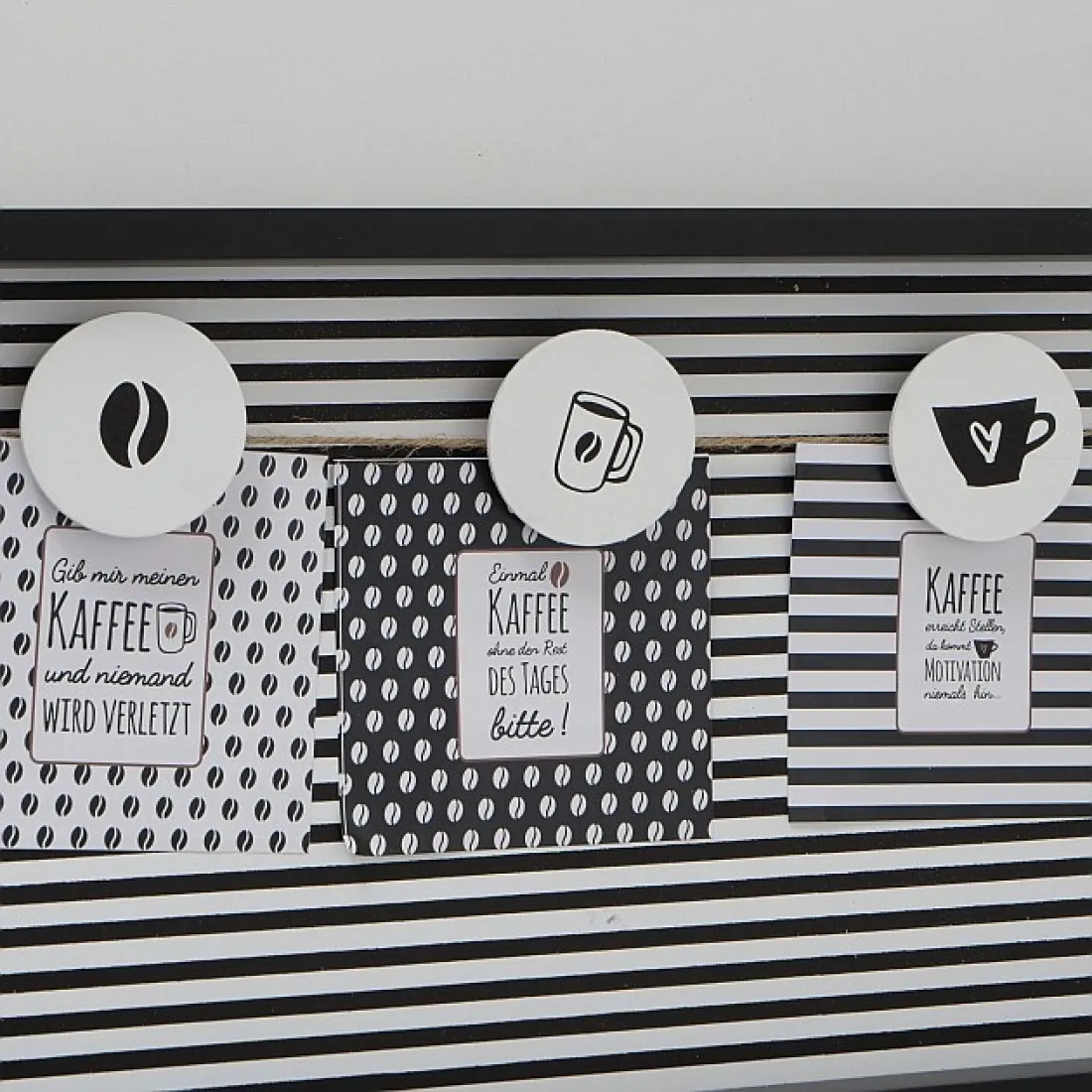 Dřevěná dekorační nástěnka na fotky Coffee