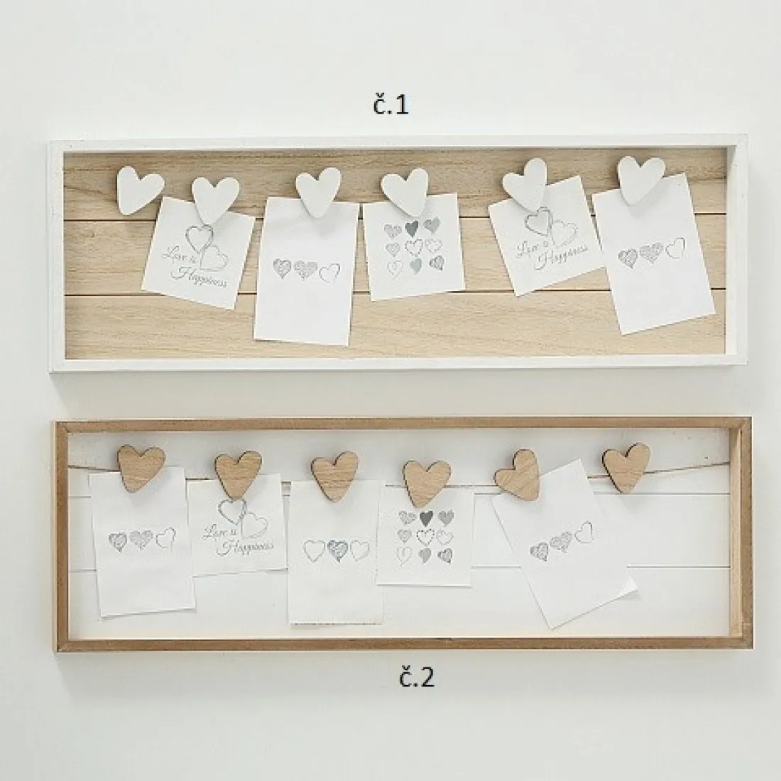 Drevená dekoračná nástenka na fotky Darling