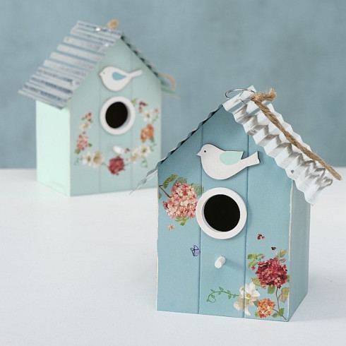 Drevená vtáčia búdka pre vtáčiky - 18 cm