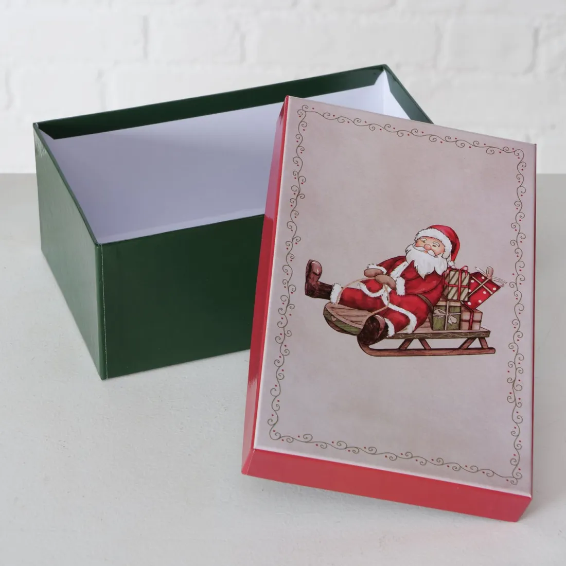 Kartónová krabica  s mikulášom 16,5 cm