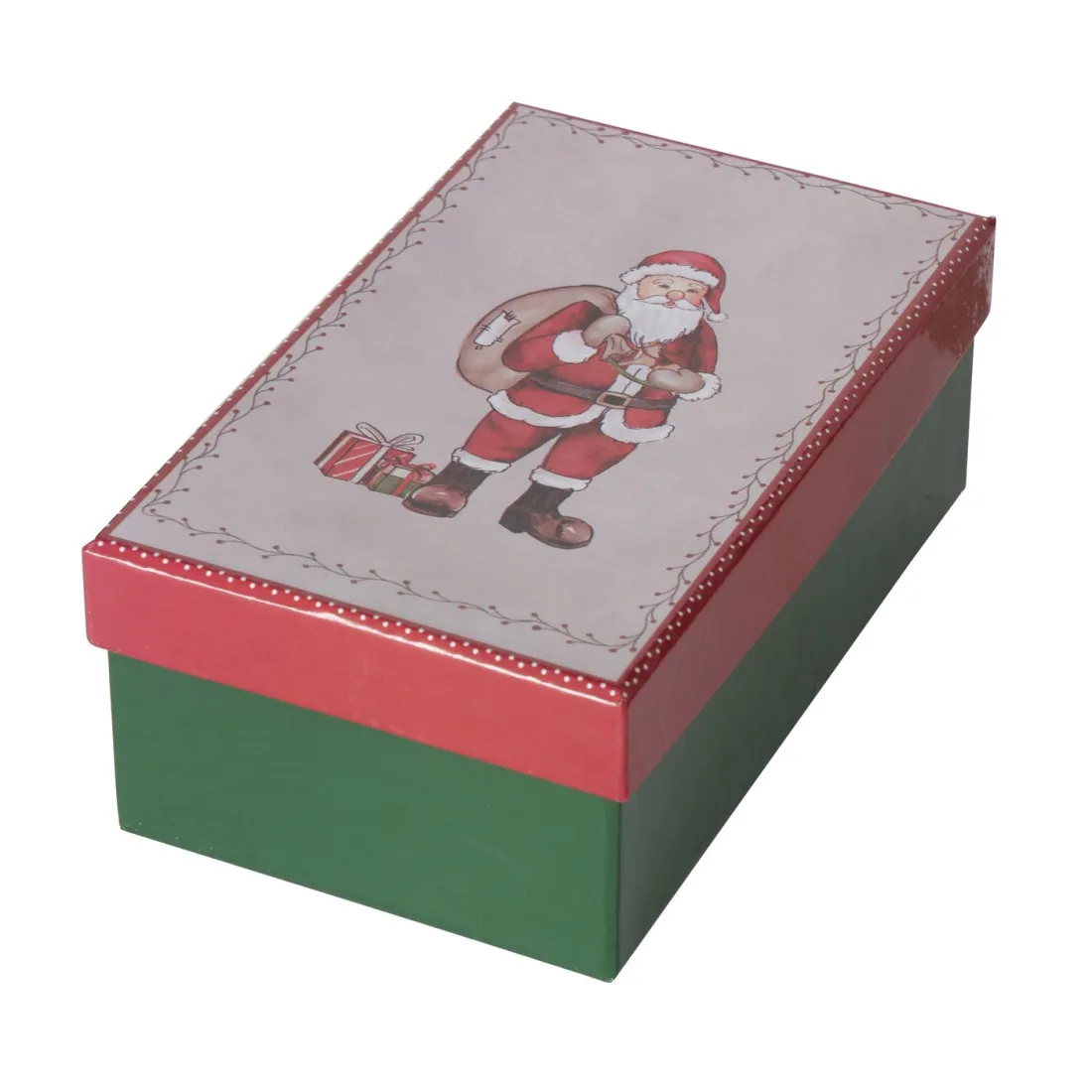 Kartónová krabica  s mikulášom 16,5 cm