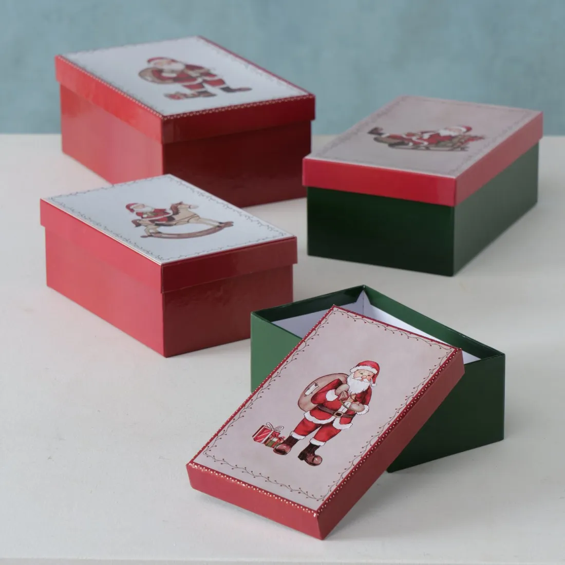 Kartónová krabica  s mikulášom 16,5 cm