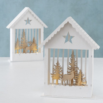 LED svietiaci domček 23 cm