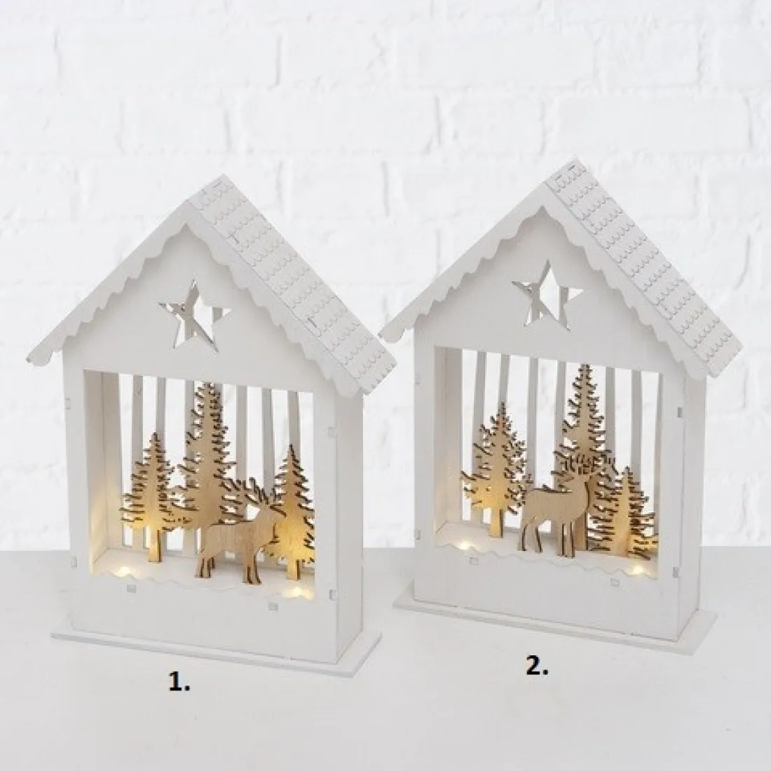 LED svietiaci domček 23 cm