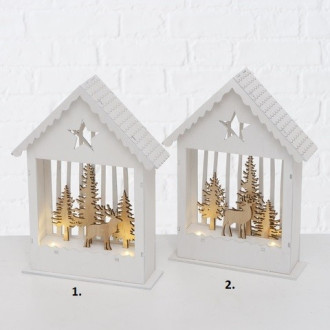 LED svietiaci domček 23 cm