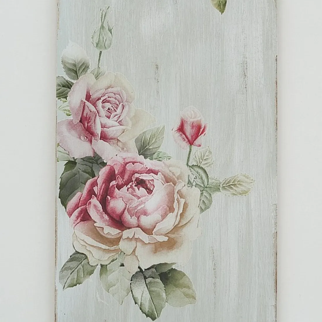 Vešiak na kľúče a odkazy s motívom ruží 57 cm