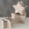 Vianočná kartónová krabica hviezda set 3ks