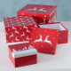 Vánoční kartonové dárkové krabice motiv Vánoční Sob - set 4ks