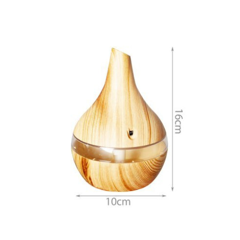 Ultrasonický USB aromatický zvlhčovač vzduchu 300ml - svetlo hnedý