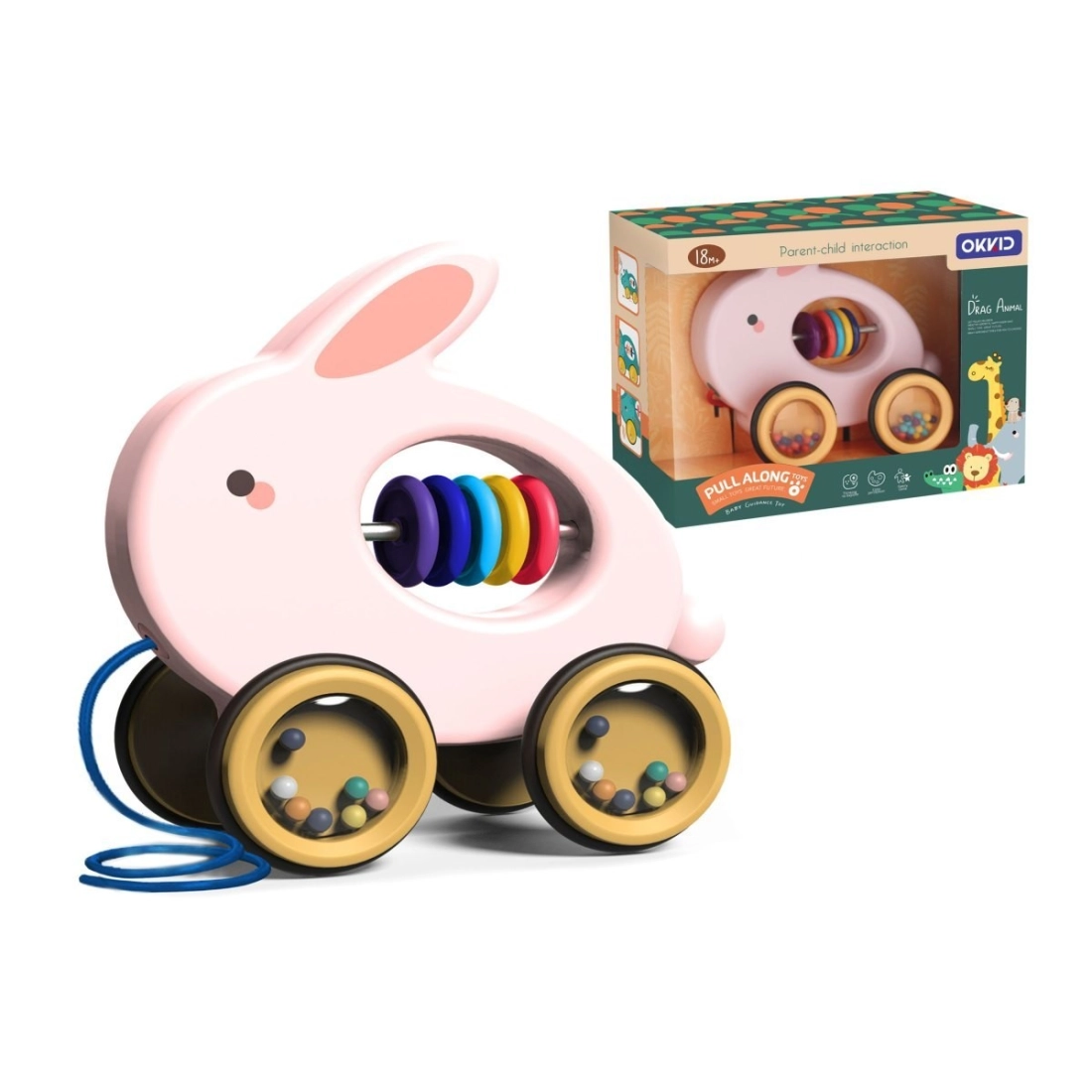 Zvieratko na ťahanie - zajačik