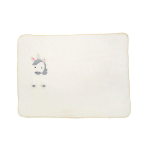 Jemná flísová detská deka - Jednorožec