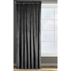 Dizajnový záves Rosa z jemného zamatu - 135x300 cm - čierny uchytenie riasiaca páska