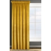 Dizajnový záves Rosa z jemného zamatu - 135x300 cm - horčicový uchytenie riasiaca páska