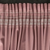 Dizajnový záves Rosa z jemného zamatu - 135x300 cm - tmavo ružový uchytenie riasiaca páska