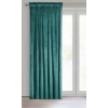 Dizajnový záves Rosa z jemného zamatu - 135x300 cm - tmavo tyrkysový uchytenie riasiaca páska