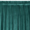 Dizajnový záves Rosa z jemného zamatu - 135x300 cm - tmavo tyrkysový uchytenie riasiaca páska