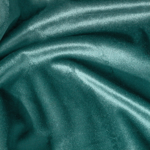 Dizajnový záves Rosa z jemného zamatu - 135x300 cm - tmavo tyrkysový uchytenie riasiaca páska